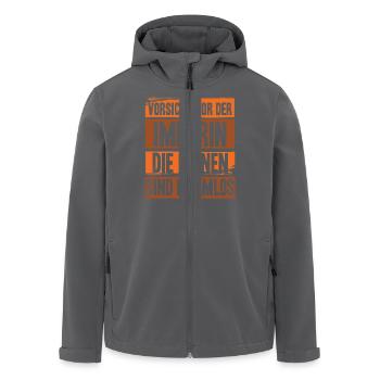 Biene Imker Geschenk Honig Honig Dealer Hobby - Recycelte Männer Softshell-Jacke von Stanley/Stella - Anthrazit - Vorne - AI Model Male 185 light (185cm)