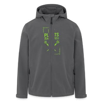 Vegan Punk Rebell Vegan Vegan Anarchist Vegan - Recycelte Männer Softshell-Jacke von Stanley/Stella - Anthrazit - Vorne - AI Model Male 185 light (185cm)