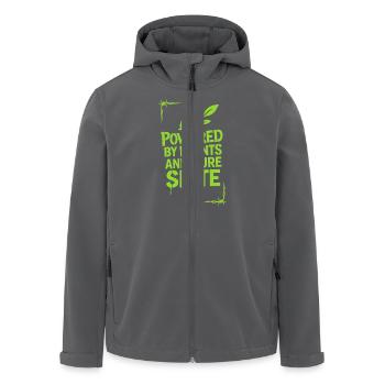 Vegan Punk Rebell Vegan Vegan Anarchist Vegan - Recycelte Männer Softshell-Jacke von Stanley/Stella - Anthrazit - Vorne - AI Model Male 185 light (185cm)