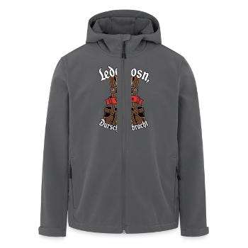 Lederhosn vergessen, Durscht mitbracht - Recycelte Männer Softshell-Jacke von Stanley/Stella - Anthrazit - Vorne - AI Model Male 185 light (185cm)