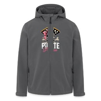 Piratenprinzessin Totenkopf Mit Schleife - Recycelte Männer Softshell-Jacke von Stanley/Stella - Anthrazit - Vorne - AI Model Male 185 light (185cm)