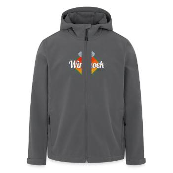 Windhoek Namibia Elefant Vintage Afrika Souvenir - Recycelte Männer Softshell-Jacke von Stanley/Stella - Anthrazit - Vorne - AI Model Male 185 light (185cm)