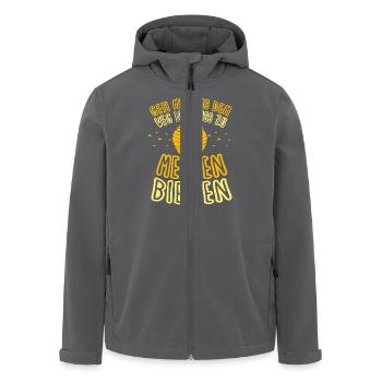 Biene Imker Geschenk Honig Honig Dealer Hobby - Recycelte Männer Softshell-Jacke von Stanley/Stella - Anthrazit - Vorne - AI Model Male 185 light (185cm)