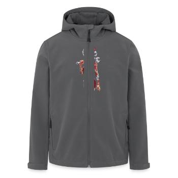 Starke Mechanikerin Mit Tattoos Und - Recycelte Männer Softshell-Jacke von Stanley/Stella - Anthrazit - Vorne - AI Model Male 185 light (185cm)