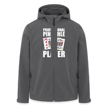 Professional Pinochle Player Tournament Card Game - Recycelte Männer Softshell-Jacke von Stanley/Stella - Anthrazit - Vorne - AI Model Male 185 light (185cm)