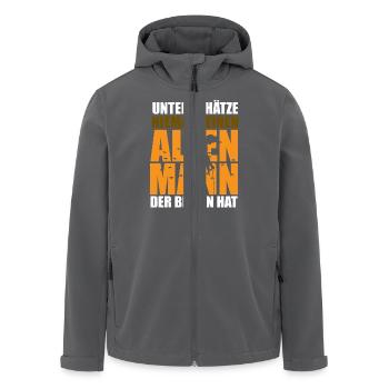 Biene Imker Geschenk Honig Honig Dealer Hobby - Recycelte Männer Softshell-Jacke von Stanley/Stella - Anthrazit - Vorne - AI Model Male 185 light (185cm)