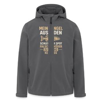 Angel Ausreden – Kein Biss, kein Problem - Recycelte Männer Softshell-Jacke von Stanley/Stella - Anthrazit - Vorne - AI Model Male 185 light (185cm)