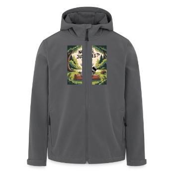 Kein Wifi Kein Internet Erholung Natur - Recycelte Männer Softshell-Jacke von Stanley/Stella - Anthrazit - Vorne - AI Model Male 185 light (185cm)