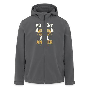 Geiler Aal Angler – Lustiger Spruch - Recycelte Männer Softshell-Jacke von Stanley/Stella - Anthrazit - Vorne - AI Model Male 185 light (185cm)