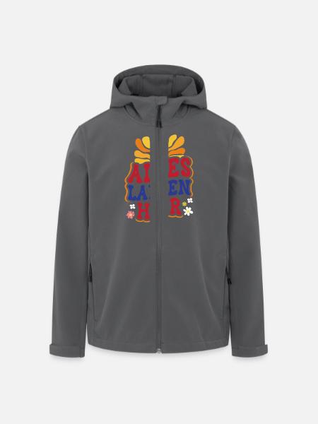 Malle ALLES LAPPEN HIER Retro Lustig - Recycelte Männer Softshell-Jacke von Stanley/Stella - Anthrazit