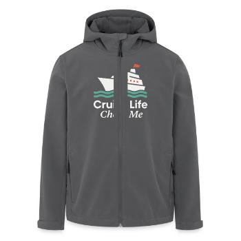 Cruise Addict Lustige Kreuzfahrt Loyalität Ozean - Recycelte Männer Softshell-Jacke von Stanley/Stella - Anthrazit - Vorne - AI Model Male 185 light (185cm)