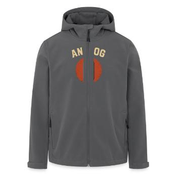 Analog Vakuumröhre Retro Vintage - Recycelte Männer Softshell-Jacke von Stanley/Stella - Anthrazit - Vorne - AI Model Male 185 light (185cm)