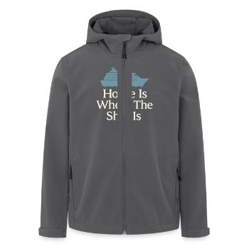 Cruise Addict Lustige Kreuzfahrt Loyalität Ozean - Recycelte Männer Softshell-Jacke von Stanley/Stella - Anthrazit - Vorne - AI Model Male 185 light (185cm)
