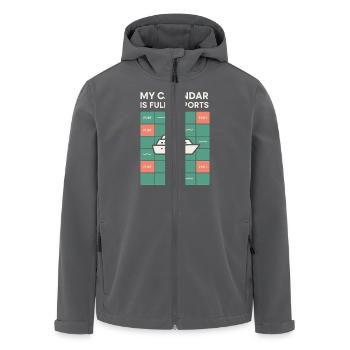 Cruise Addict Lustige Kreuzfahrt Loyalität Ozean - Recycelte Männer Softshell-Jacke von Stanley/Stella - Anthrazit - Vorne - AI Model Male 185 light (185cm)