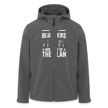 Chess Quote - My Blunders Are Part Of The Plan - Recycelte Männer Softshell-Jacke von Stanley/Stella - Anthrazit - Vorne - AI Model Male 185 light (185cm)