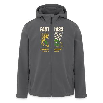 Rasenmäher-rennen Rasenmäher-rennen Rasenmäher - Recycelte Männer Softshell-Jacke von Stanley/Stella - Anthrazit - Vorne - AI Model Male 185 light (185cm)