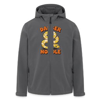 Danger Noodle – Lustiges Schlangen Design - Recycelte Männer Softshell-Jacke von Stanley/Stella - Anthrazit - Vorne - AI Model Male 185 light (185cm)