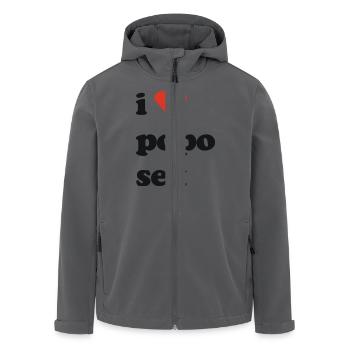 i love popo sex - Recycelte Männer Softshell-Jacke von Stanley/Stella - Anthrazit - Vorne - AI Model Male 185 light (185cm)