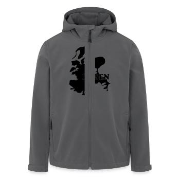 Rügen - Recycelte Männer Softshell-Jacke von Stanley/Stella - Anthrazit - Vorne - AI Model Male 185 light (185cm)