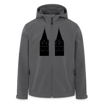 Holstentor, Lübeck - Recycelte Männer Softshell-Jacke von Stanley/Stella - Anthrazit - Vorne - AI Model Male 185 light (185cm)