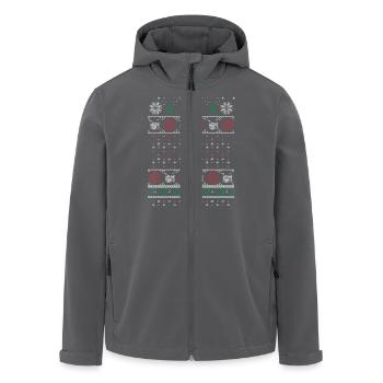 Ugly Xmas Drummer - Recycelte Männer Softshell-Jacke von Stanley/Stella - Anthrazit - Vorne - AI Model Male 185 light (185cm)