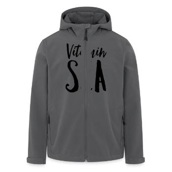 Vitamin Sea - Recycelte Männer Softshell-Jacke von Stanley/Stella - Anthrazit - Vorne - AI Model Male 185 light (185cm)