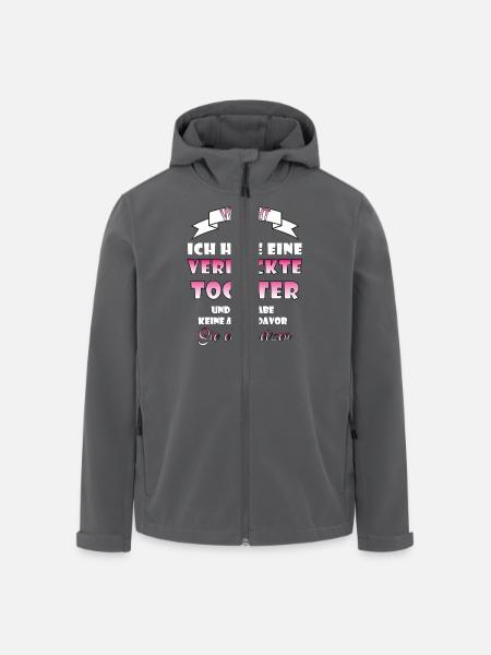 Verrückte Tochter Weihnachten Geschenk Geburtstag - Recycelte Männer Softshell-Jacke von Stanley/Stella - Anthrazit