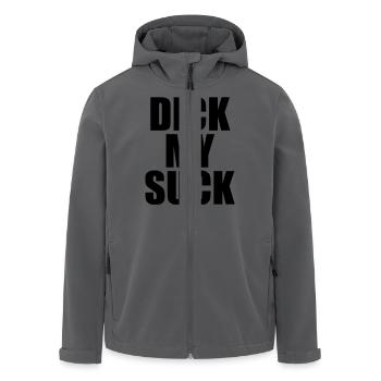 dick my suck - Recycelte Männer Softshell-Jacke von Stanley/Stella - Anthrazit - Vorne - AI Model Male 185 light (185cm)