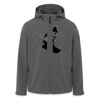 kitesurfer // Kitesurfen // Kiten // kitesurfing - Recycelte Männer Softshell-Jacke von Stanley/Stella - Anthrazit - Vorne - AI Model Male 185 light (185cm)