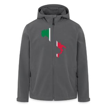 Italien - Recycelte Männer Softshell-Jacke von Stanley/Stella - Anthrazit - Vorne - AI Model Male 185 light (185cm)