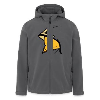 F1 gelben Helm Visier 18 - Recycelte Männer Softshell-Jacke von Stanley/Stella - Anthrazit - Vorne - AI Model Male 185 light (185cm)