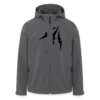 lightning - Recycelte Männer Softshell-Jacke von Stanley/Stella - Anthrazit - Vorne - AI Model Male 185 light (185cm)