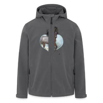 The Horse - Recycelte Männer Softshell-Jacke von Stanley/Stella - Anthrazit - Vorne - AI Model Male 185 light (185cm)