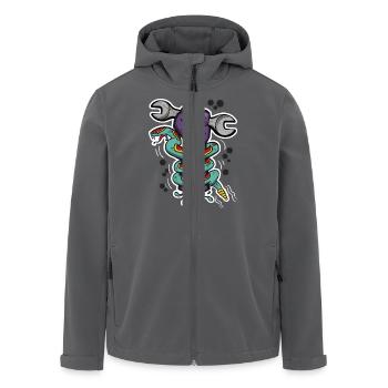 Zombie-Garage - Recycelte Männer Softshell-Jacke von Stanley/Stella - Anthrazit - Vorne - AI Model Male 185 light (185cm)