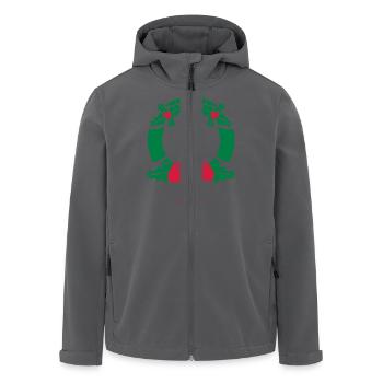 Kranz Weihnachten - Recycelte Männer Softshell-Jacke von Stanley/Stella - Anthrazit - Vorne - AI Model Male 185 light (185cm)