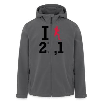 Marathon - Recycelte Männer Softshell-Jacke von Stanley/Stella - Anthrazit - Vorne - AI Model Male 185 light (185cm)