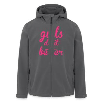 Girls - Recycelte Männer Softshell-Jacke von Stanley/Stella - Anthrazit - Vorne - AI Model Male 185 light (185cm)