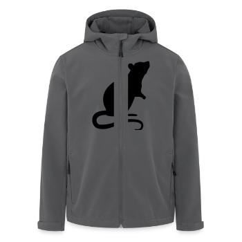 Ratte - Recycelte Männer Softshell-Jacke von Stanley/Stella - Anthrazit - Vorne - AI Model Male 185 light (185cm)