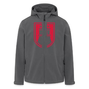 Hamburg Wappen - Recycelte Männer Softshell-Jacke von Stanley/Stella - Anthrazit - Vorne - AI Model Male 185 light (185cm)
