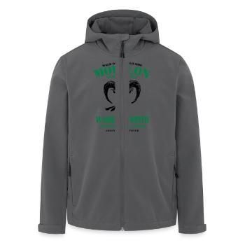 Mouflon - Recycelte Männer Softshell-Jacke von Stanley/Stella - Anthrazit - Vorne - AI Model Male 185 light (185cm)