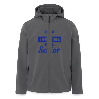 Matrose - Recycelte Männer Softshell-Jacke von Stanley/Stella - Anthrazit - Vorne - AI Model Male 185 light (185cm)