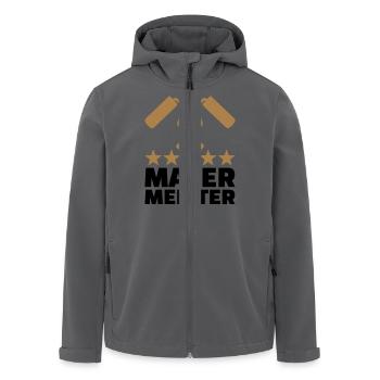 Maler - Recycelte Männer Softshell-Jacke von Stanley/Stella - Anthrazit - Vorne - AI Model Male 185 light (185cm)