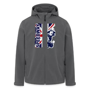Speedway Racing - Recycelte Männer Softshell-Jacke von Stanley/Stella - Anthrazit - Vorne - AI Model Male 185 light (185cm)