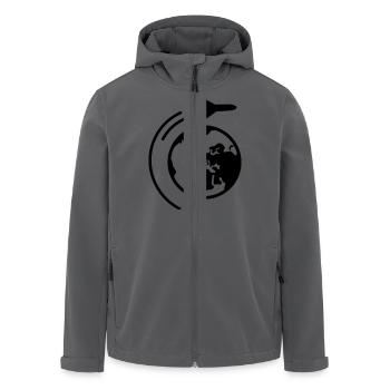 Reisen - Recycelte Männer Softshell-Jacke von Stanley/Stella - Anthrazit - Vorne - AI Model Male 185 light (185cm)