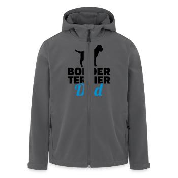 Border Terrier - Recycelte Männer Softshell-Jacke von Stanley/Stella - Anthrazit - Vorne - AI Model Male 185 light (185cm)