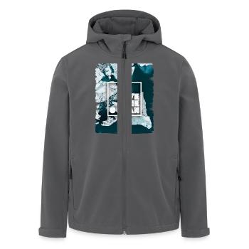 SAVE THE OCEAN - Recycelte Männer Softshell-Jacke von Stanley/Stella - Anthrazit - Vorne - AI Model Male 185 light (185cm)
