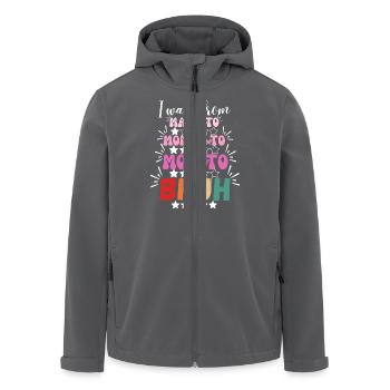 Ich wurde von Mama zu Mama zu Mama zu Mama zu Bruh - Recycelte Männer Softshell-Jacke von Stanley/Stella - Anthrazit - Vorne - AI Model Male 185 light (185cm)