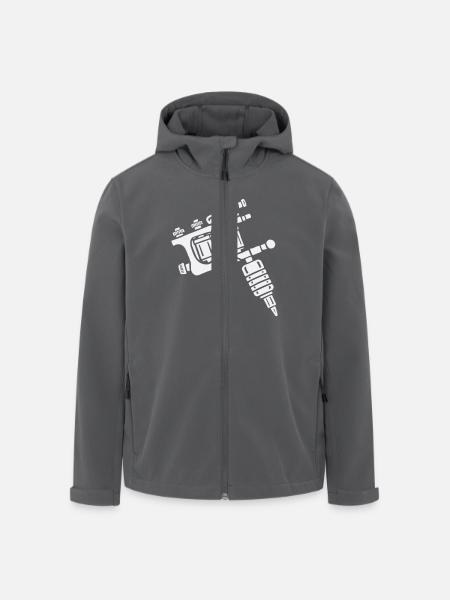 Tattoo Maschine - Recycelte Männer Softshell-Jacke von Stanley/Stella - Anthrazit