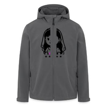 Braut Comic - Recycelte Männer Softshell-Jacke von Stanley/Stella - Anthrazit - Vorne - AI Model Male 185 light (185cm)