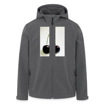 Kirsche - Recycelte Männer Softshell-Jacke von Stanley/Stella - Anthrazit - Vorne - AI Model Male 185 light (185cm)